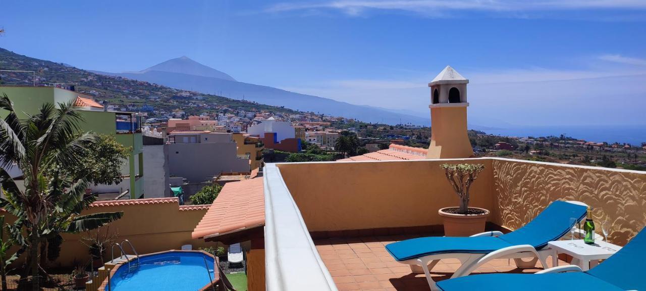 Casa" Vistas Al Teide" Mar Piscina Privada Parking Cubierto Gratuito En Las Instalaciones La Victoria de Acentejo Екстериор снимка