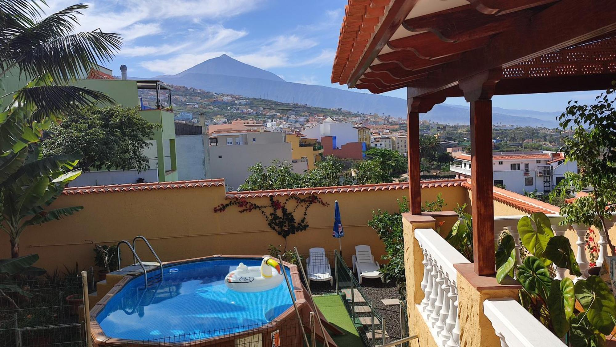 Casa" Vistas Al Teide" Mar Piscina Privada Parking Cubierto Gratuito En Las Instalaciones La Victoria de Acentejo Екстериор снимка